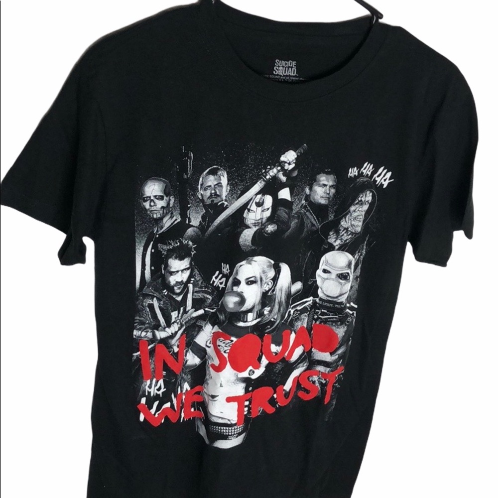 Suicide Squad In Squad We Trust Black Woman’s Shirt Size S